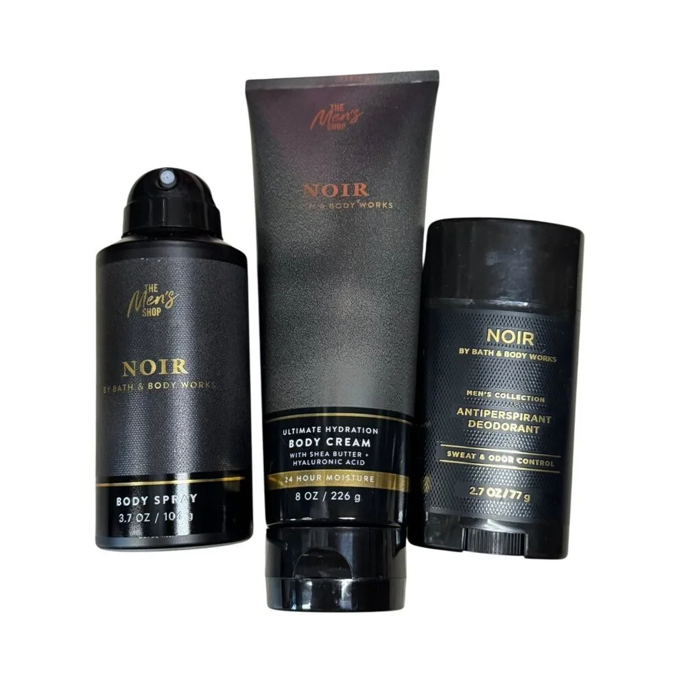 Bath & Body‎ Works 3 Piece Noir Mens Collection New